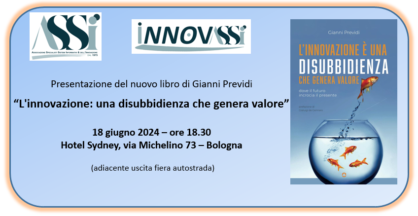 Nuovo libro Previdi e lancio di “INNOVASSI”