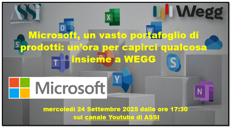 Microsoft, un vasto portafoglio di prodotti: un’ora per capirci qualcosa insieme a WEGG